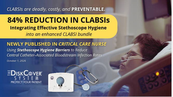 AseptiScope® Announces Publication Reporting an 84% Reduction in Life-Threatening Infections Following Integration of The DiskCover System®